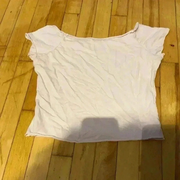 Brandy Melville pink off  shoulder top - Picture 3 of 5